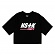 [NSTK] NASTY FANCY CROP TEE (BLK)