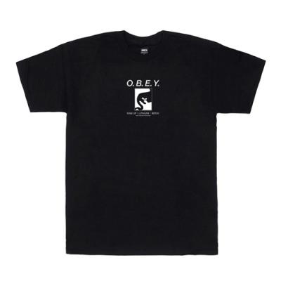 (163081487)WAKE UP CONSUME REPEAT TEE-BLK