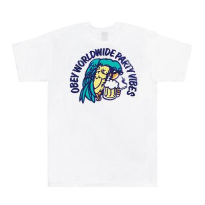 (163081472)OBEY WORLDWIDE PARTY VIBES TEE-WHT