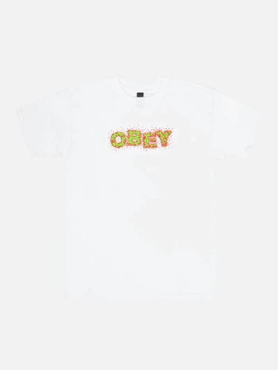 (163081484)OBEY SPLAT TEE-WHT