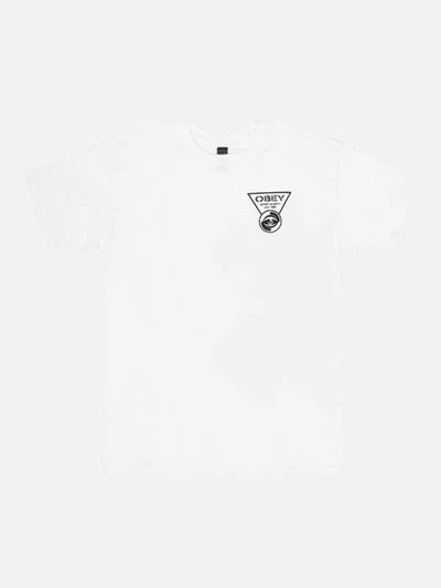 (163081485)OBEY STAY ALERT TEE-WHT