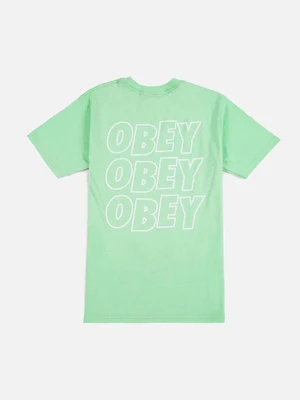 (163081489)OBEY JUMBLE LO - FI TEE-MINT