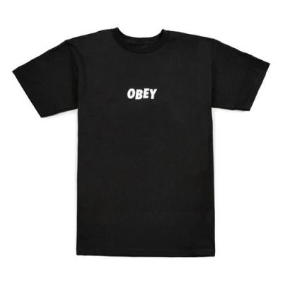 (163081216)OBEY JUMBLED TEE-BLK
