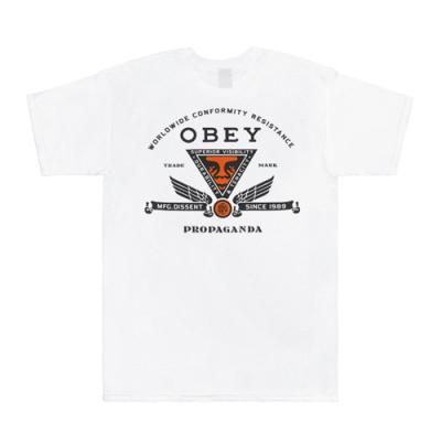 (163081457)OBEY CONFORMITY RSTNCE TEE-WHT