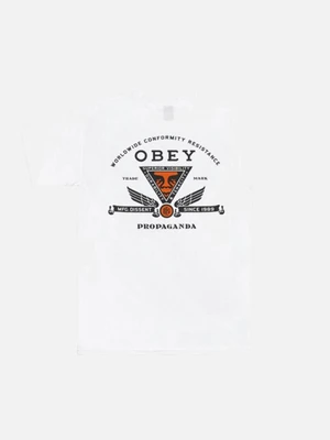 (163081457)OBEY CONFORMITY RSTNCE TEE-WHT