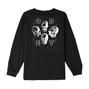 (164901478)WAVE LENGTHS L/S TEE-BLK