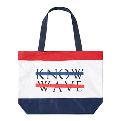 BEACH TOTE BAG-RED/WHT/BLU