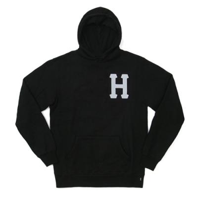 CLASSIC H 3M APPLIQUE PO HOOD-BLK