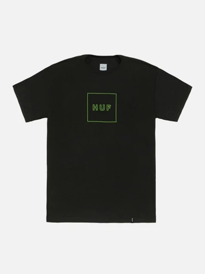 OUTLINE BOX LOGO TEE-BLK