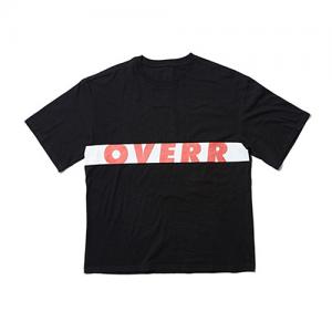 17SU WORD SQUARE BLACK TEE