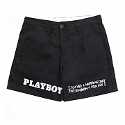 [HBXPB] HALF RABBIT HAND LOGO SHORTS-BLACK