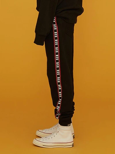 D.E.C TAPE JOGGER PANTS_BLACK