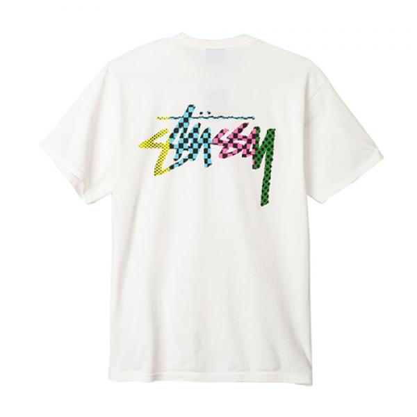 CHECKER STOCK PIG. DYE PKT TEE-NATURAL