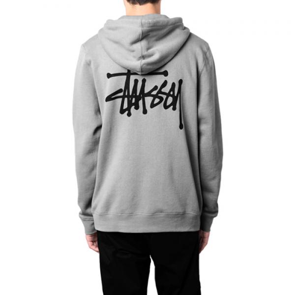 BASIC STUSSY HOOD-GREY (blk)