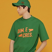 DIM. E CRES. SIMPLE LOGO HALF TEE_GREEN