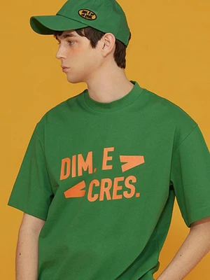 DIM. E CRES. SIMPLE LOGO HALF TEE_GREEN