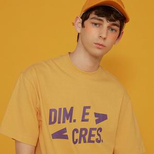 DIM. E CRES. SIMPLE LOGO HALF TEE_YELLOW