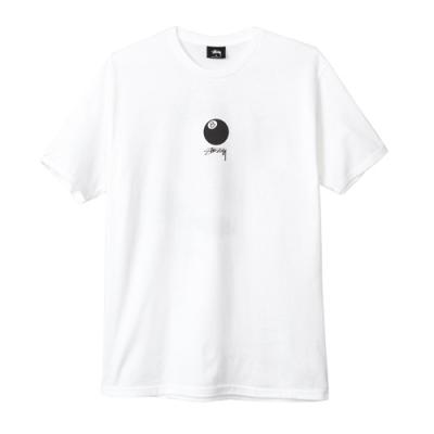 8 BALL STOCK TEE-WHT