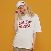 DIM. E CRES. SIMPLE LOGO HALF TEE_WHITE
