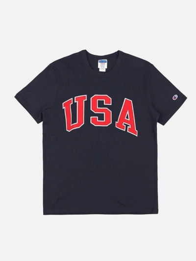 헤리티지 반팔티 PRINT(USA ARCH)NAVY