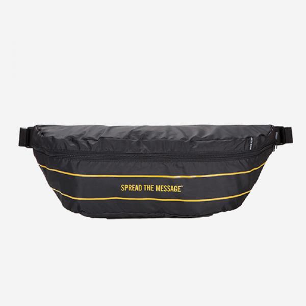 SLOGAN M.WAIST BAG - BLACK