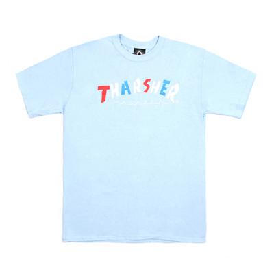 KNOCK-OFF S/S TEE-LIGHT BLUE
