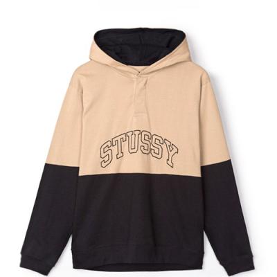 BLOCK HOODED JERSEY-BLAC