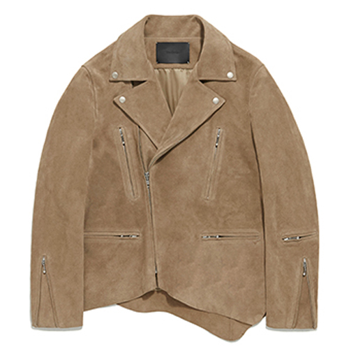 CUT OFF TERRY RIDERS JACKET GS [BEIGE]