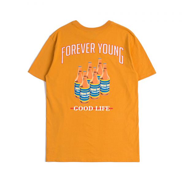 [ROMANTIC CROWN] BOTTLE BEER T SHIRT_MUSTARD