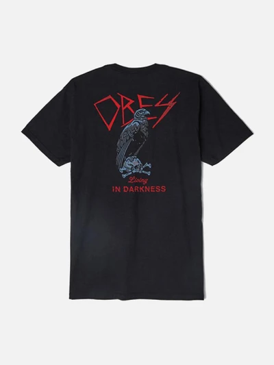 (163081545)LIVING IN DARKNESS TEE-BLK