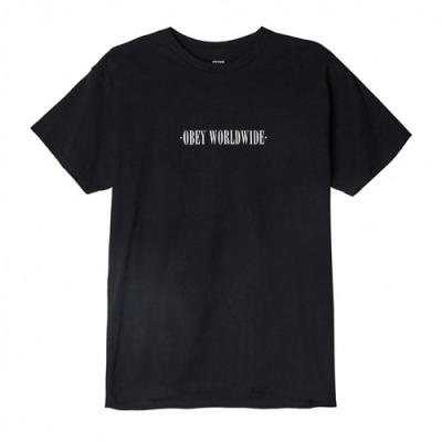 (163081517)OBEY NEW TIMES WORLDWIDE TEE-BLK