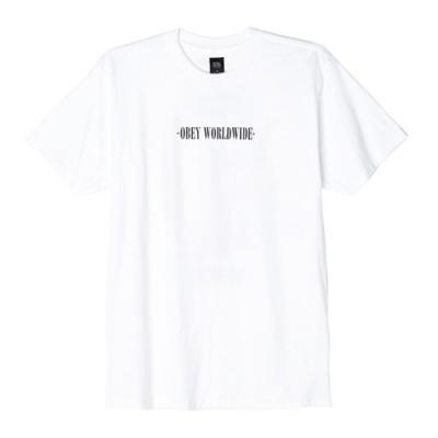 (163081517)OBEY NEW TIMES WORLDWIDE TEE-WHT