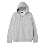 (111620024)EIGHTY NINE ICON ZIP HOOD-HEATHER GREY