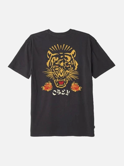 (166521521)KISS ME DEADLY TIGER TEE-DUSTY BLK
