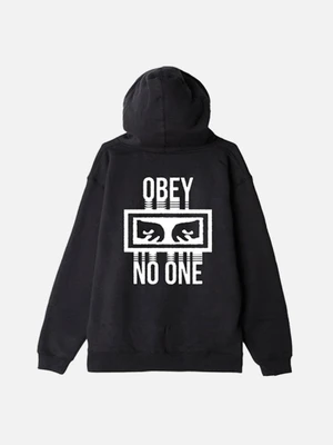 (111731559)NO ONE PULLOVER HOOD-BLACK