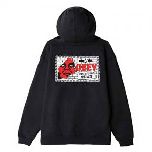 (111751560)NONE OF YOUR BUSINESS HOOD ZIP-BLACK