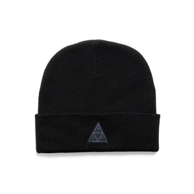 TRIPLE TRIANGLE BEANIE-BLK