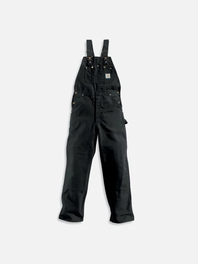 (R01) 카펜터 덕 BIB 오버롤 BLK
