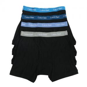(NB1175)999 COTTON CLASSICS 4 PACK BOXER BRIEF-BLACK