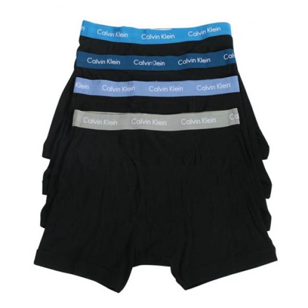 (NB1175)999 COTTON CLASSICS 4 PACK BOXER BRIEF-BLACK