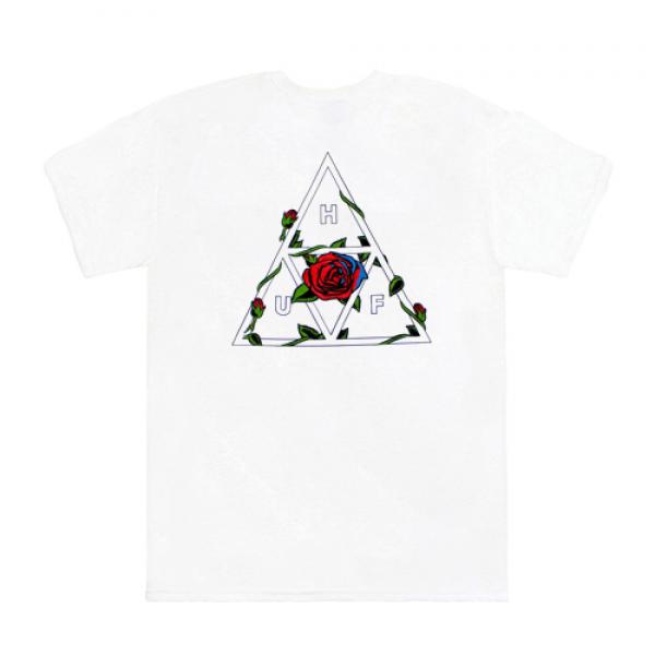 ROSES TRIPLE TRIANGLE TEE-WHT