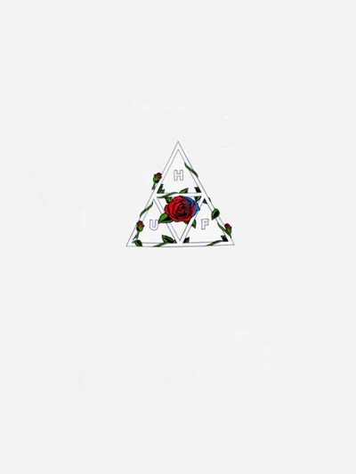 ROSES TRIPLE TRIANGLE TEE-WHT