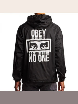 (126251559)NO ONE HOOD COACHES JKT-BLK