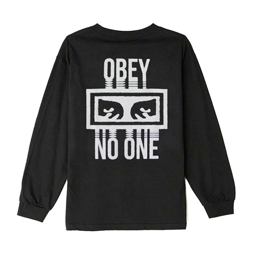 (164901559)NO ONE LS TEE-BLACK
