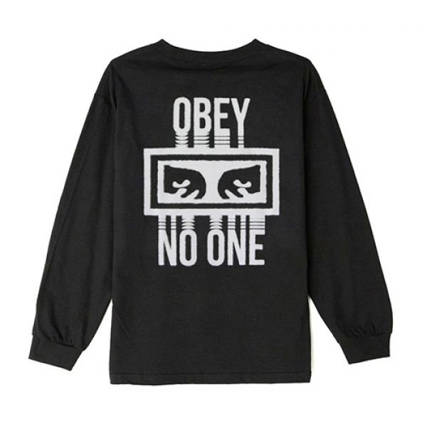 (164901559)NO ONE LS TEE-BLACK