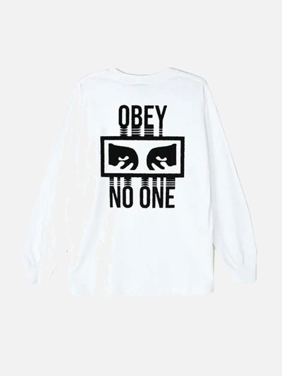 (164901559)NO ONE LS TEE-WHITE