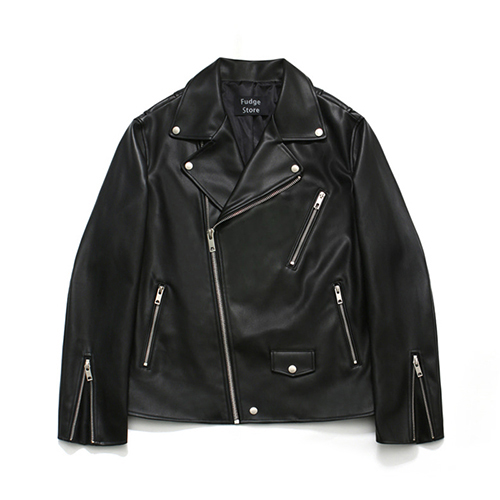 [ver.] Buffing Leather Rider Jacket