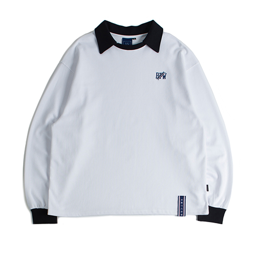 [ROMANTIC CROWN] RTW COLLAR SWEAT SHIRT_WHITE