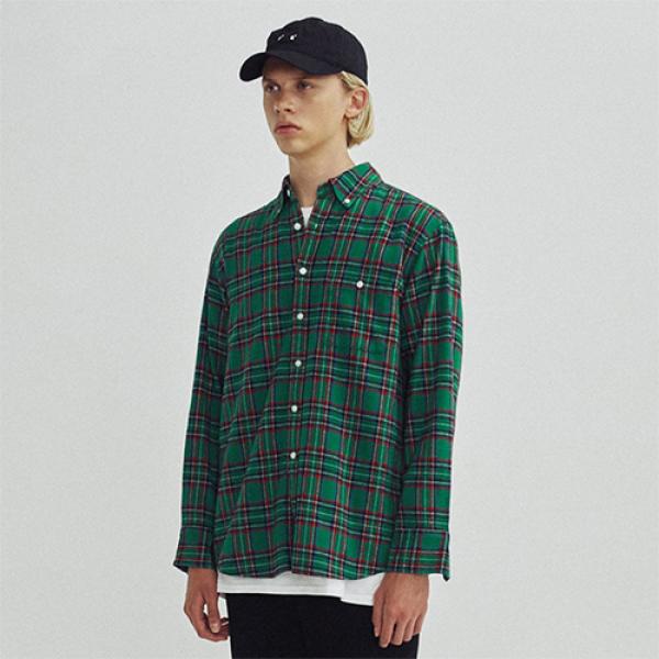 TARTAN CHECK SHIRTS GA [GREEN](GAVS04)