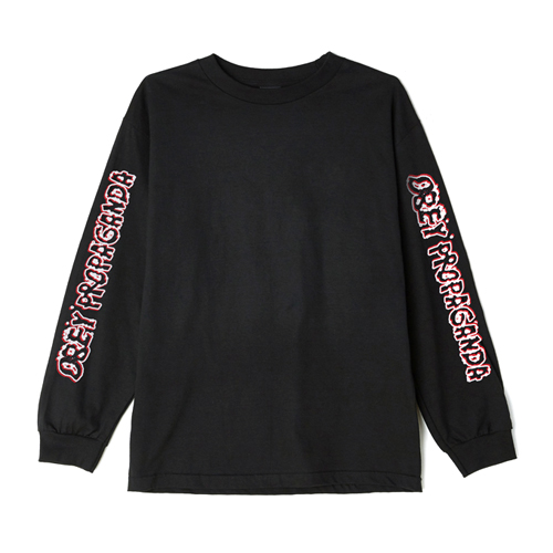 (164901557)PUBLIC OPINION LS TEE-BLK